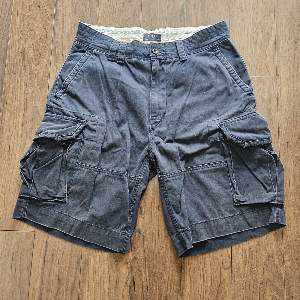 Polo Ralph Lauren Dark Blue Cargo Shorts Mens 33